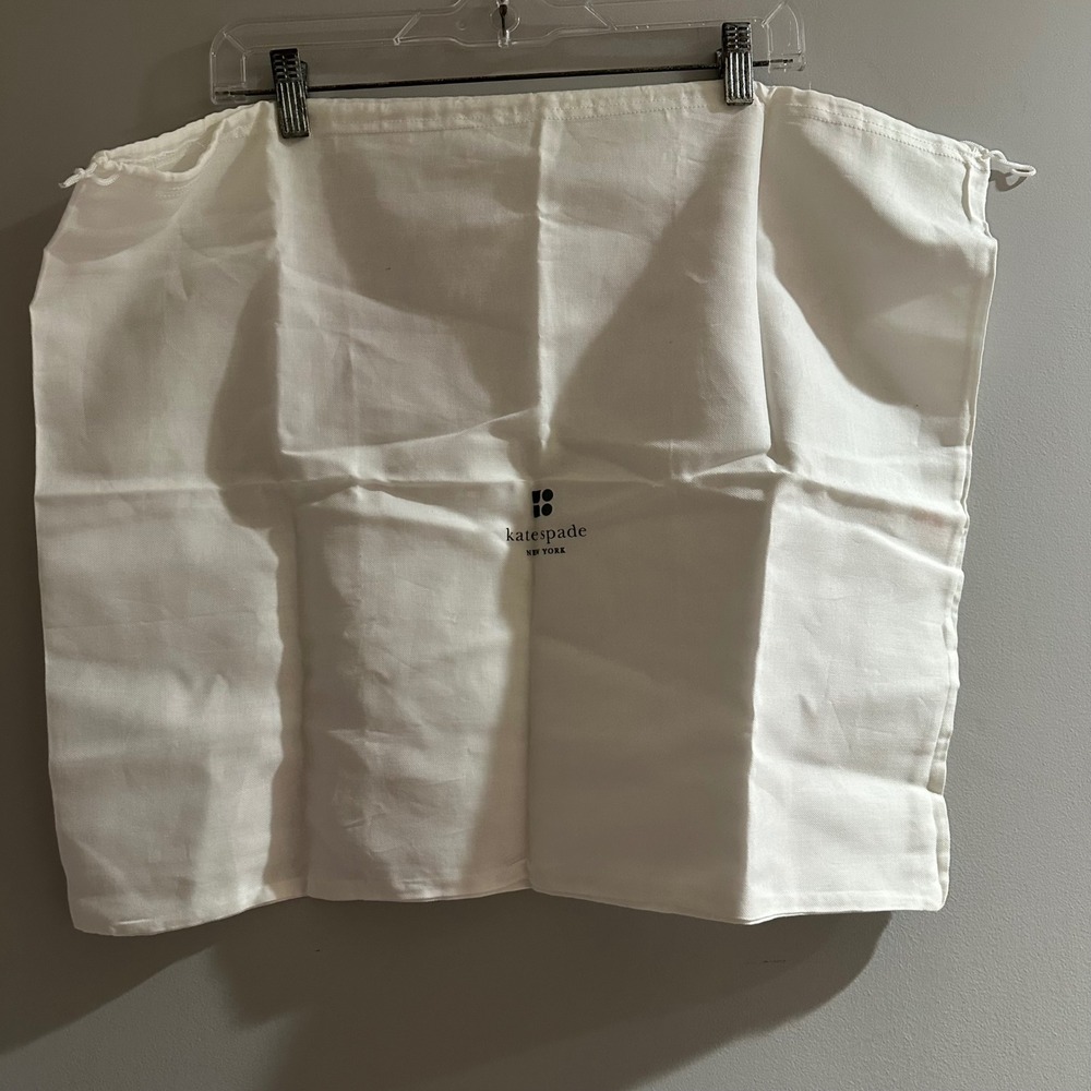 Kate Spade‎ New York White Drawstring Dust Bag Pouch